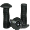 #1-7 x 1/2" Fully Threaded Button Socket Caps Fine Alloy Thermal Black Oxide (100/Pkg.)