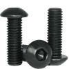 #3-48 x 5/8" Fully Threaded Button Socket Caps Coarse Alloy Thermal Black Oxide (100/Pkg.)