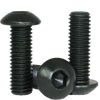 #4-40 x 7/16" Fully Threaded Button Socket Caps Coarse Alloy Thermal Black Oxide (100/Pkg.)