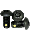 #8-32 x 3/8" Fully Threaded Button Socket Caps Coarse Alloy w/ Nylon-Pellet Thermal Black Oxide (100/Pkg.)
