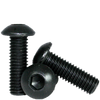 M2-0.40 x 4 mm Fully Threaded Button Socket Caps 12.9 Coarse Alloy ISO 7380 Thermal Black Oxide (100/Pkg.)