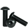 M3-0.50 x 14 mm Fully Threaded Button Socket Caps 12.9 Coarse Alloy ISO 7380 Thermal Black Oxide (100/Pkg.)