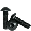 M4-0.70 x 10 mm Fully Threaded Button Socket Caps 12.9 Coarse Alloy ISO 7380 Thermal Black Oxide (100/Pkg.)