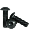 M8-1.25 x 12 mm Fully Threaded Button Socket Caps 12.9 Coarse Alloy ISO 7380 Thermal Black Oxide (100/Pkg.)