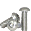 #8-32 x 1/2" Fully Threaded Button Socket Caps Coarse 18-8 Stainless (100/Pkg.)