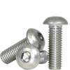 #8-32 x 5/8" Fully Threaded Button Socket Caps Coarse 18-8 Stainless (100/Pkg.)