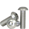 1/4"-20 x 3/4" Fully Threaded Button Socket Caps Coarse 18-8 Stainless (100/Pkg.)