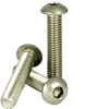 M6-1.00 x 30 mm Fully Threaded Button Socket Caps Coarse 18-8 Stainless (100/Pkg.)