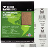 Aluminum Oxide Sandpaper Sheets - 9 x 11 - A-Weight, Grit: 150A, Mercer Abrasives 202150A (100 Sheets/Box)