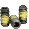 1/4"-28 x 1/2" Socket Set Screws Cup Point Fine Alloy w/ Nylon-Patch Thermal Black Oxide (100/Pkg.)