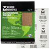 Aluminum Oxide Sandpaper Sheets - 9 x 11 - A-Weight, Grit: 240A, Mercer Abrasives 202240A (100 Sheets/Box)
