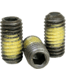 7/16"-14 x 1/2" Socket Set Screws Cup Point Coarse Alloy w/ Nylon-Patch Thermal Black Oxide (100/Pkg.)