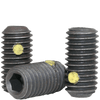 #10-24 x 3/4" Socket Set Screws Cup Point Coarse Alloy w/ Nylon-Pellet Thermal Black Ox (100/Pkg.)