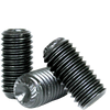 M6-1.00 x 30 mm Socket Set Screws Knurled Cup Point 45H Coarse Alloy ISO 4029 Black Oxide (100/Pkg.)