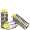 1/4"-28 x 3/16" Socket Set Screws Cup Point Fine 18-8 Stainless w/ Nylon-Tip (100/Pkg.)