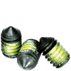 1/4"-20 x 3/8" Socket Set Screws Cone Point Coarse Alloy w/ Nylon-Patch Thermal Black Ox (100/Pkg.)