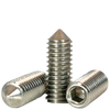 1/4"-20 x 1/2" Socket Set Screws Cone Point Coarse 18-8 Stainless (100/Pkg.)