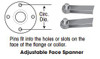 Adjustable Face Spanner 2", Martin Sprocket #482