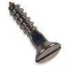 #12 x 3" Flat Slotted Wood Screw 304 Stainless Steel (100/Pkg.)