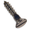 #10 x 2" Flat Slotted Wood Screw 304 Stainless Steel (100/Pkg.)