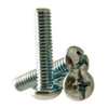 #10-32 x 1/2" (Fully Threaded) Machine Screws Round Head Phillips/Slotted Combo Fine Zinc Cr+3 (8,000/Bulk Pkg.)