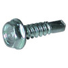 #12-14 x 1-1/2" Indent Hex Washer Head Unslotted, #3 Point Bsd Proferred Self Drilling Screws, Zinc Cr+3 (2,500/Bulk Pkg.)