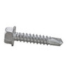 #8-18 x 1/2" Indent Hex Washer Head Unslotted, #2 Point Bsd Proferred Self Drilling Screws, Zinc Cr+3 (10,000/Bulk Pkg.)