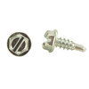 #10-16 x 1/2" F/T Indented Hex Washer Head Slotted, #3 Point Self Drilling Screws Zinc Cr+3 (5,000/Bulk Pkg.)