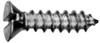 #10-16 x 1/2" Flat Slotted Tapping Screws Type AB Zinc Cr+3 (100/Pkg.)