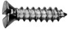 1/4"-14 x 3/4" Flat Slotted Tapping Screws Type AB Zinc Cr+3 (100/Pkg.)