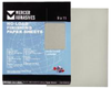 Silicon Carbide No-Load Finishing Sandpaper Sheets - 9 x 11 - C-Weight, Grit: 320C, Mercer Abrasives 240320 (100/Pkg.)