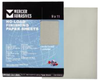 Silicon Carbide No-Load Finishing Sandpaper Sheets - 9 x 11 - A-Weight, Grit: 400A, Mercer Abrasives 240400 (100/Pkg.)