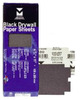 Black Drywall Paper Sheets - 4-3/16" x 11", Grit/ Weight: 120D, Mercer Abrasives 245120 (100/Pkg.)