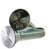 1/2"-13 x 2" Grade 5 Plow Bolts No.3 Head, Full Thread, Zinc (350/Bulk Pkg.)