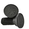 7/16"-14 x 2-1/4" Grade 5 Plow Bolts No.3 Head, Full Thread, Plain (400/Bulk Pkg.)