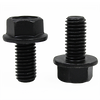 1/4"-20 x 1" Fully Threaded Grade 8 Indented Hex Flange Screw (Frame Bolt) Black Phosphate & Oil (2,000/Bulk Pkg.)