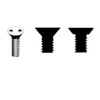 5/16-18 X 1-1/2 Flat Head "Snake Eyes" Spanner Machine Screw, 18-8 Stainless Steel (100/Pkg.)