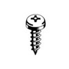 #8 X 1/2 Pan Head, Type A, Phillips Security Sheet Metal Screw, 18-8 Stainless Steel (100/Pkg.)