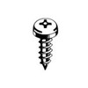 #10 X 3 Pan Head, Type A, Phillips Security Sheet Metal Screw, 18-8 Stainless Steel (100/Pkg.)