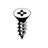 #6 X 2 Flat Head, Type A, Phillips Security Sheet Metal Screw, 18-8 Stainless Steel (100/Pkg.)