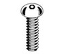 3/8-16 X 1 Button Head Socket Cap Security Screw with Pin, 18-8 Stainless Steel (100/Pkg.)