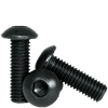 M6-1.00 x 60 mm Fully Threaded Button Socket Caps 12.9 Coarse Alloy ISO 7380 Thermal Black Oxide (1,000/Bulk Pkg.)