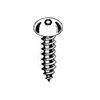 #10AB X 1 Button Head Socket Pin-Head Security Sheet Metal Screw, 18-8 Stainless Steel (100/Pkg.)