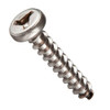 #6A x 1-1/2" Pan Head Tri-Wing Sheet Metal Screw, 18-8 Stainless Steel