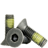 #8-32 x 5/8" Fully Threaded Flat Socket Caps Coarse Alloy w/ Nylon-Patch Thermal Black Oxide (1,000/Bulk Pkg.)