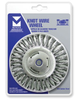 Stringer Bead Wire Wheels for Right Angle Grinders - Stainless Steel - 5" x 5/16" x 5/8" -11, Mercer Abrasives 186060 (6/Bulk Pkg.)