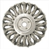 Knot Wire Wheels - Standard Twist for Right Angle Grinders - Carbon Steel - 4" x 1/2" x 5/8" - 11 (M10 x 1.25,M10 x 1.5), Mercer Abrasives 186510 (6/Bulk Pkg.)