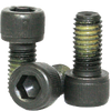 3/8"-16 x 3" Partially Threaded Socket Head Cap Screws Coarse Alloy Nylon-Patch Thermal Black Oxide (100/Bulk Pkg.)