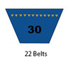 30 V-Belts 30 V-Belts
