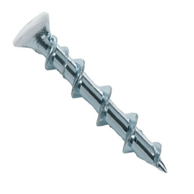 DeWalt 02328PWR 1/4" White Steel Wall Dog Anchor, Oval Head Light Duty (1,000/Bulk Pkg